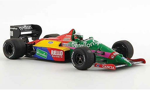 Benetton B187 course 1/43 Minichamps 1987 Benetton B187 No.19 T.Fabi -Saison coche miniatura