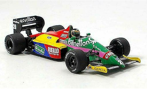 Benetton B187 course 1/43 Minichamps 1987 Benetton B 187 Boutsen coche miniatura