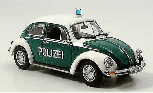 Volkswagen Coccinelle Base 1/43 Minichamps 1303 police marronschweig 1972 coche miniatura