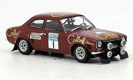 Ford Escort MK1 1/43 Minichamps I Makinen Liddon ganador Rally RAC 1974 coche miniatura