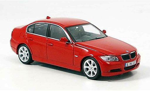 Bmw 335 berline 1/43 Minichamps E90 Serie rojo 2005 coche miniatura