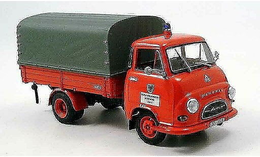 Hanomag Kurier Pritsche 1/43 Minichamps plataforma pompier Dortmund coche miniatura