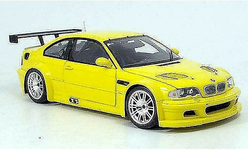 Bmw M3 coupe 1/18 Minichamps GTR E46 street amarillo 2001 coche miniatura