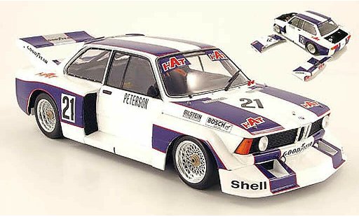 Bmw 320 Gr.5 1/18 Minichamps E21 i gr. 5 no.21 hat r.peterson drm 1977 coche miniatura