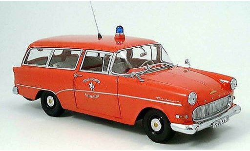 Opel Rekord P1 1/18 Minichamps caravan pompier neuenkirchen coche miniatura