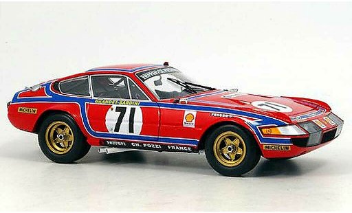 Ferrari 365 GTB/4 1/18 Kyosho no.71 24h le mans 1974 coche miniatura