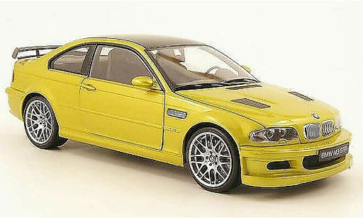 Bmw M3 GTR 1/18 Kyosho E46 verde amarillo coche miniatura