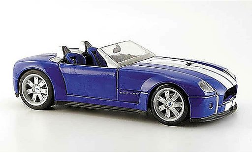 Shelby Cobra Concept 1/18 Hot Wheels azul avec bandes blancos coche miniatura