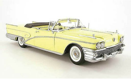 Buick Limited Convertible 1/18 Sun Star amarillo 1958 coche miniatura