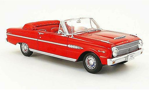 Ford Falcon Cabriolet 1/18 Sun Star Descapotable rojo 1963 coche miniatura