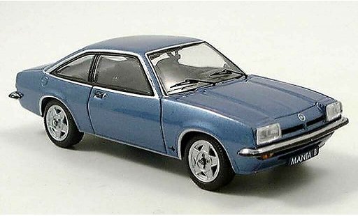 Opel Manta B B 1/43 Schuco azul coche miniatura