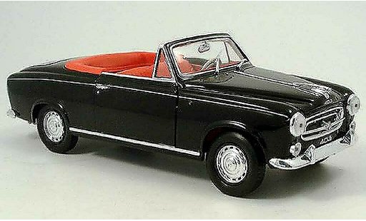 Peugeot 403 Cabriolet 1/18 Welly Descapotable negro 1957 decapote coche miniatura