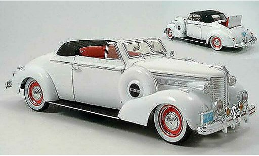 Buick 1938 Convertible 1/18 Signature blanco coche miniatura