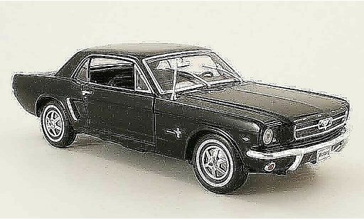Ford Mustang Hardtop 1/18 Welly coupe negro coche miniatura