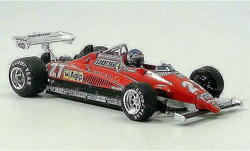 Ferrari 126 C2 1/43 Brumm No.27 Tambay GP Monza con Pilot coche miniatura