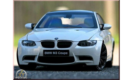 Bmw M3 Coupe 1/18 Kyosho E92 blanco jantes noir mat coche miniatura