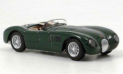 Jaguar C-Type 1953 1/43 Brumm verde Strassenversion RHD coche miniatura