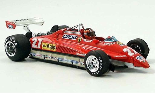 Ferrari 126 C 1/43 Brumm C2 no.27 g.villeneuve san marino avec pilot coche miniatura