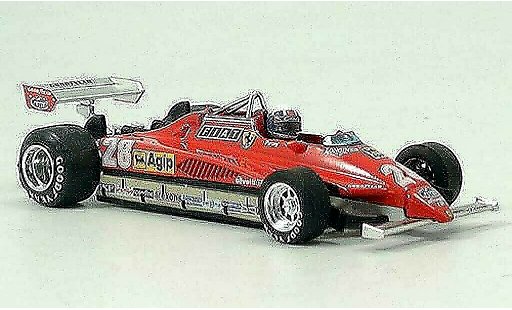 Ferrari 126 C 1/43 Brumm C2 No.28 D.Pironi GP San Marino avec Pilot coche miniatura