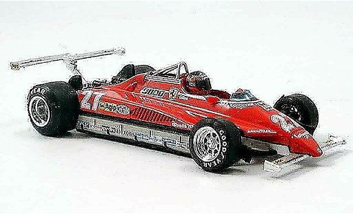 Ferrari 126 C 1/43 Brumm C2 no.27 g.villeneuve long beach avec pilot coche miniatura