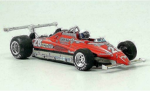Ferrari 126 C 1/43 Brumm C2 No.28 D.Pironi GP Long Beach avec Pilot coche miniatura
