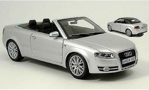 Audi A4 cabriolet 1/18 Norev gris 2006 coche miniatura
