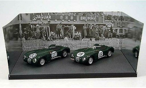 Jaguar C-Type 1953 1/43 Brumm 2er-Set: No.18 & No.20 ganadorfahrzeuge 24h Le Mans & coche miniatura