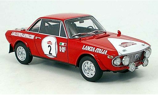 Lancia Fulvia HF 1/18 Autoart 1600 no.2 ganador rallye san remo 1972 coche miniatura