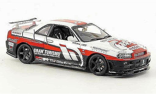 Nissan Skyline R34 1/43 Autoart Gran Turismo 2002 coche miniatura