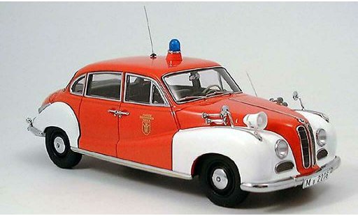 Bmw 501 pompiers 1/18 Autoart pompier coche miniatura
