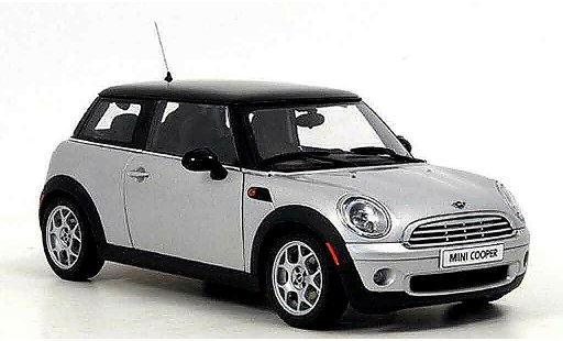 Mini Cooper D 1/18 Autoart gris negro coche miniatura