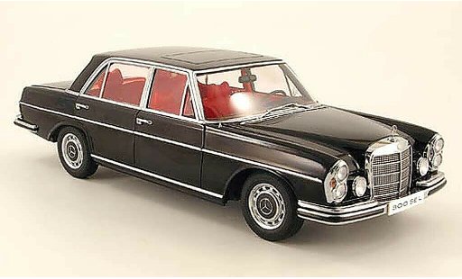 Mercedes 300 6.3 1/18 Autoart negro 1970 coche miniatura