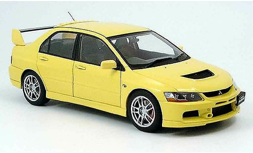 Mitsubishi Lancer Evolution IX 1/18 Autoart gsr amarillo coche miniatura