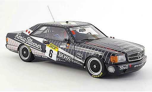 Mercedes 500 Coupe 1/18 Autoart (w126) amg no.6 24h spa 1989 coche miniatura