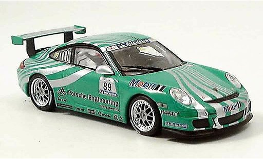 Porsche 911 GT3 CUP 1/43 Minichamps Racing No.89 verde coche miniatura