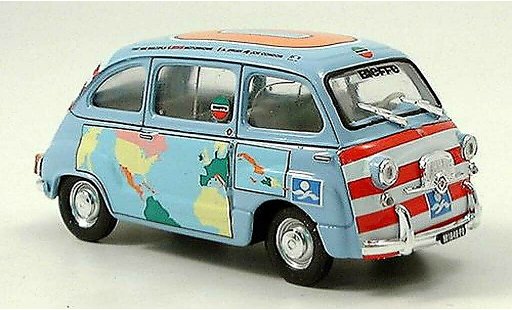 Fiat 600 Multipla 1/43 Brumm D Graziano Rossi Motorhome 1960 coche miniatura