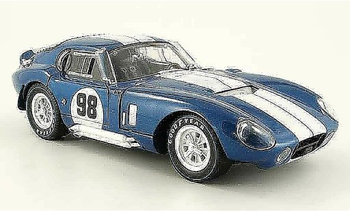 Shelby Daytona Coupe Base 1/18 Shelby Collectibles no.98 azul blanco 1965 coche miniatura