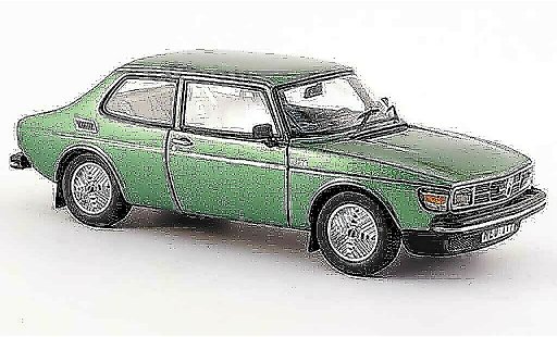 Saab 99 Turbo 1/43 Neo verde coche miniatura