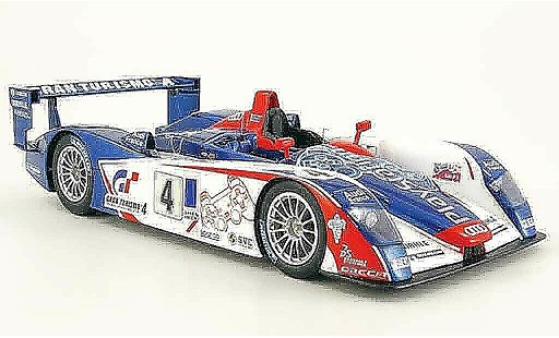 Audi R8 LMP course 1/18 Spark Le Mans no.4 team oreca playstation 2005 coche miniatura