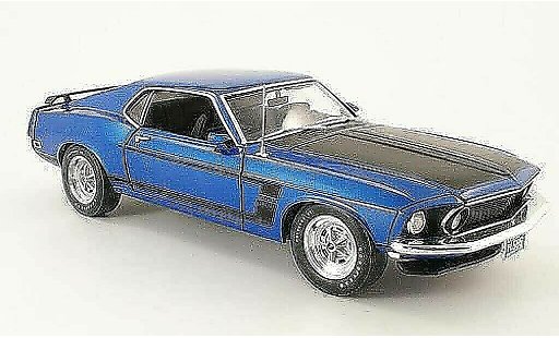 Ford Mustang Boss 302 1/18 Highway 61 azul/mate negro coche miniatura