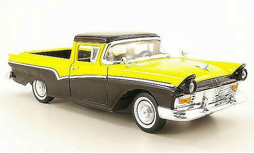 Ford Ranchero Berline 1/18 Yat Ming negro/amarillo 1957 coche miniatura