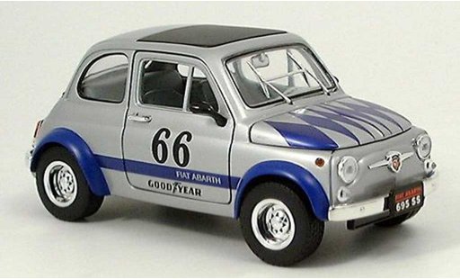 Fiat 695 Abarth SS 1/18 Yat Ming gris-azul 1963 coche miniatura