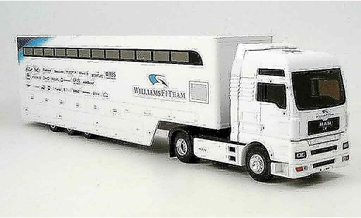 Bmw F1 transporteur 1/43 Eligor 2006 MAN TG XXL Renntransporter Williams coche miniatura