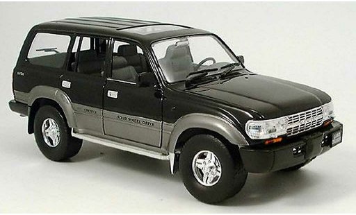 Toyota Land Cruiser Base 1/18 Yat Ming negro 1992 coche miniatura