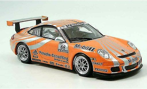 Porsche 911 GT3 CUP 1/43 Minichamps Racing No.88 naranja coche miniatura