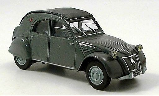 Citroen 2CV Berline 1/43 Norev gris ferme toit rabattable coche miniatura