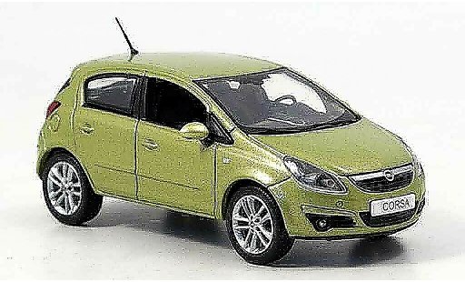Opel Corsa Base 1/43 Norev verde 5 turer 2006 coche miniatura