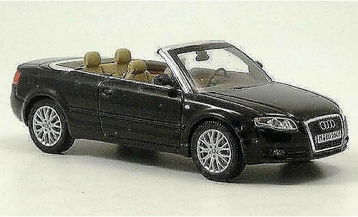 Audi A4 cabriolet 1/43 Norev negro coche miniatura