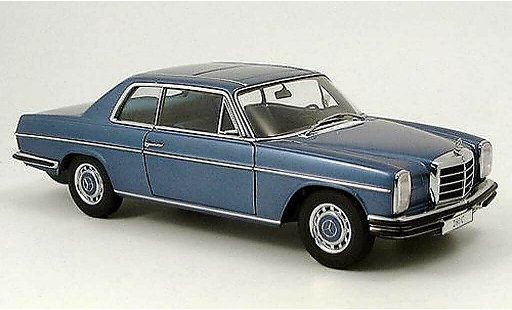 Mercedes 280 1968 1/18 Autoart c strichachter coupe azul coche miniatura
