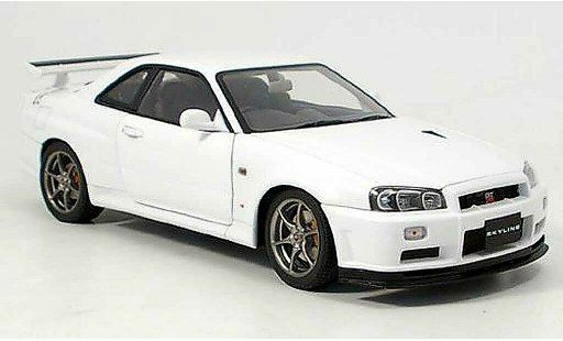 Nissan Skyline R34 1/18 Autoart gt-r v-spec. ii blanco coche miniatura